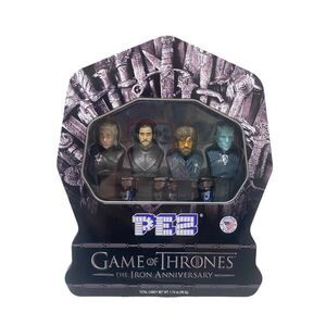 PEZ Candy Game of Thrones Iron Anniversary Limited Edition Gift Tin 4 Dispensers
